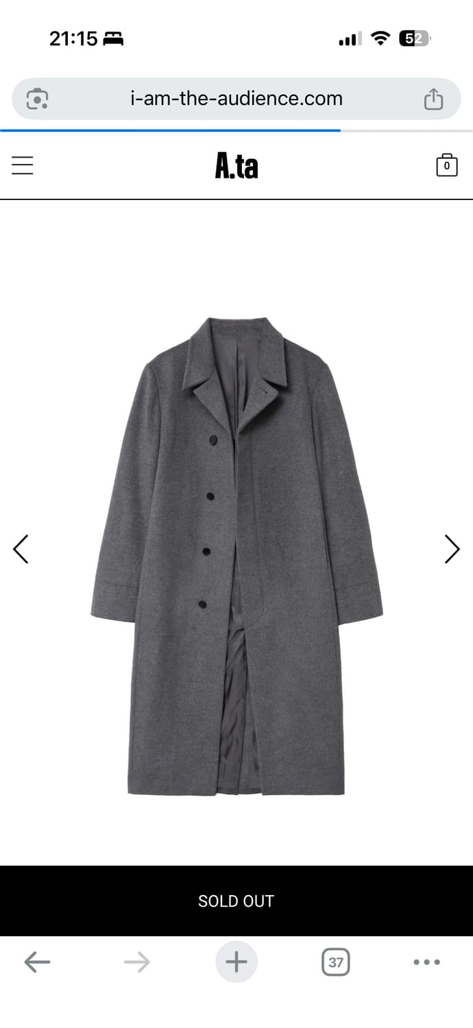 A.ta End 코트(그레이 블랙 일괄) 상품이미지2