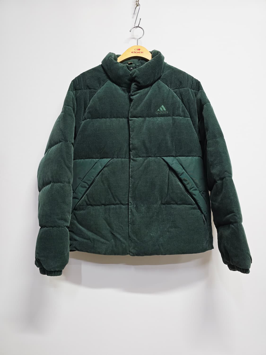 아디다스 코듀로이 다운패딩 점퍼 그린85 상품이미지1