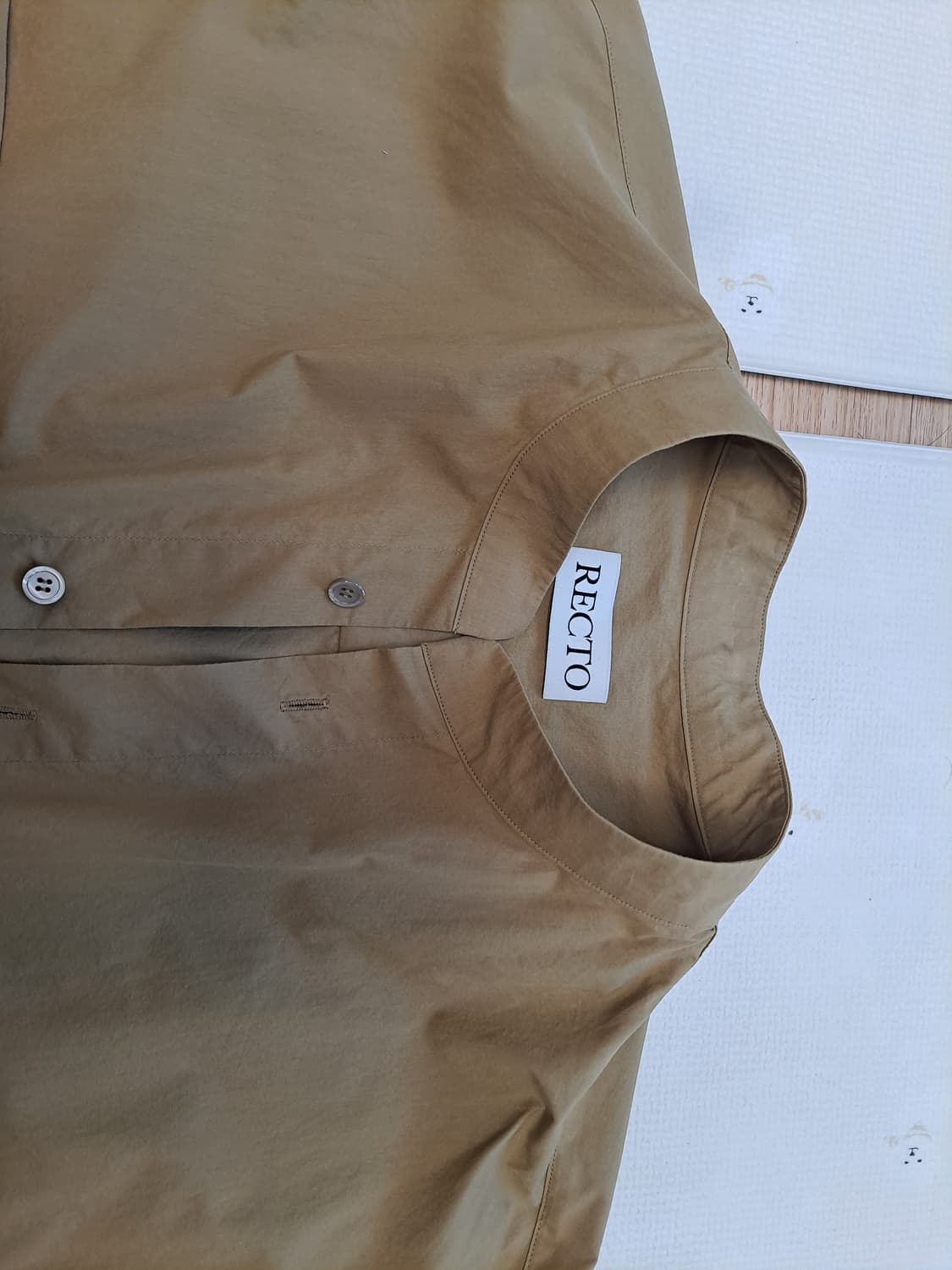 [렉토] RECTO 차이나카라 오버핏 셔츠 상품이미지5