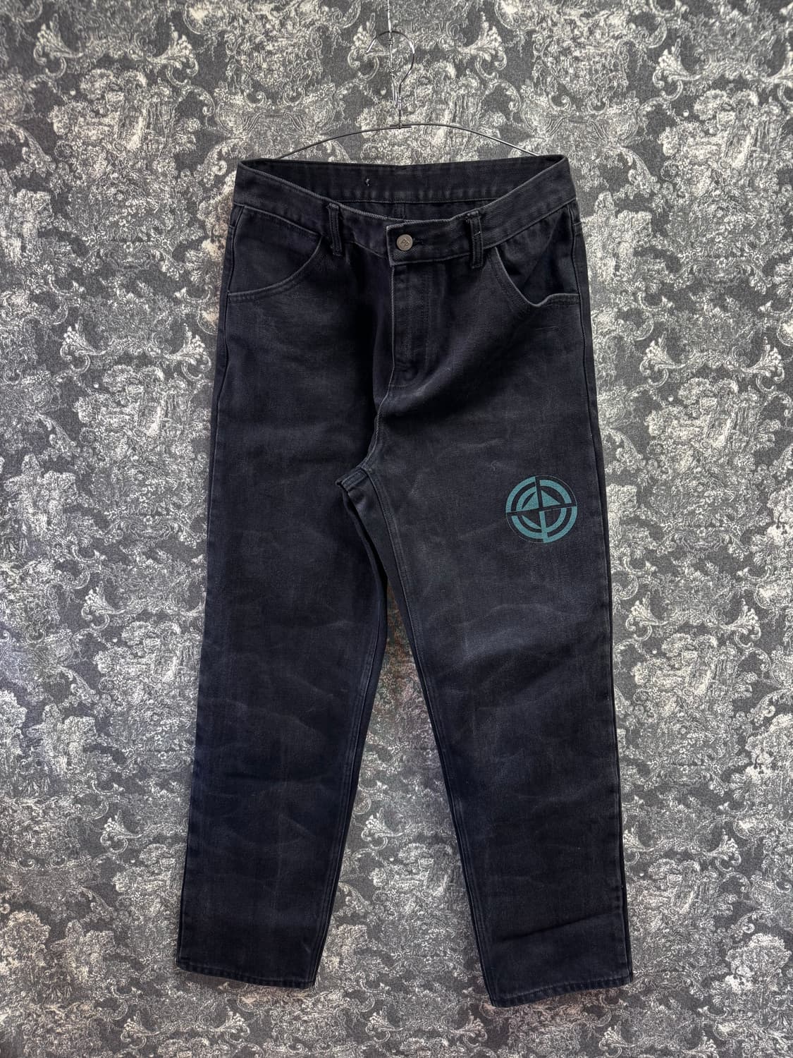 plastic product mpa 플라스틱프로덕트 페인팅 데님 팬츠 상품이미지3