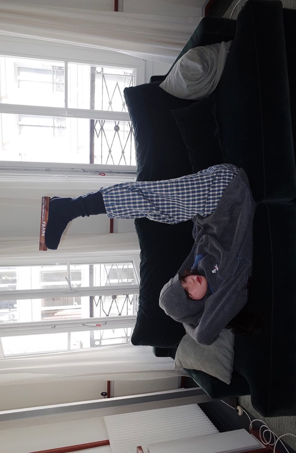 유일매물) 프레클 깅엄 파자마 팬츠 상품이미지4