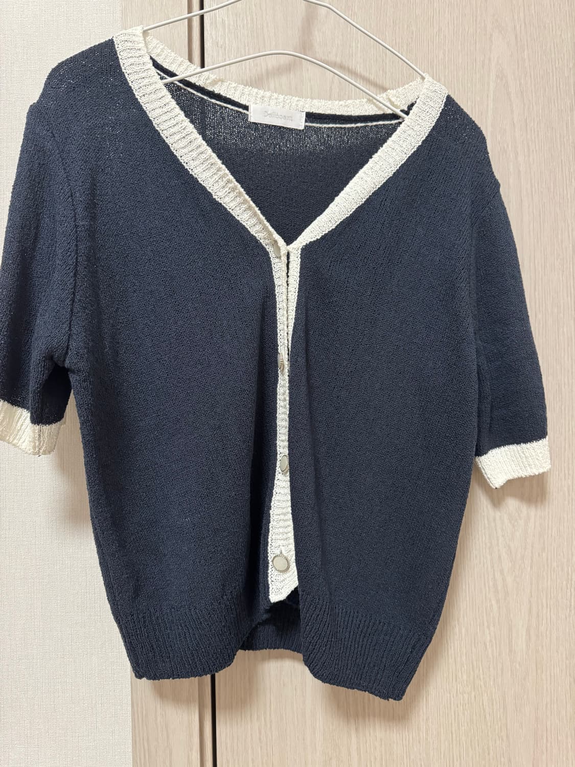 델리센트 반팔 가디건 상품이미지1