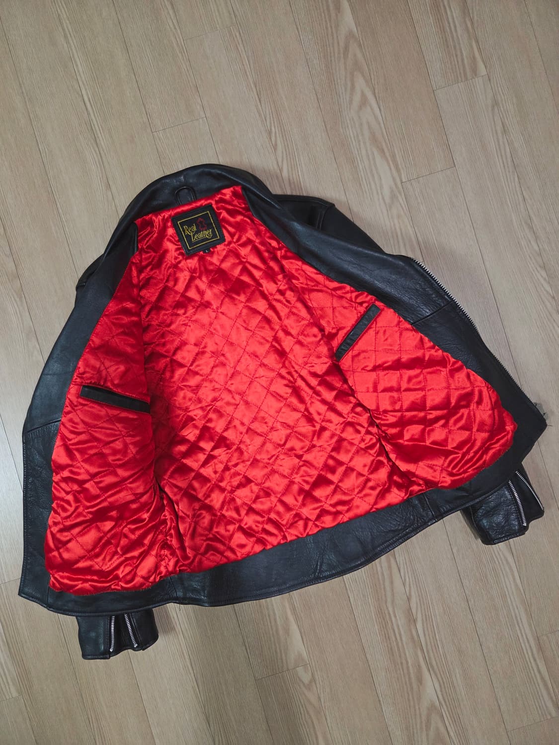 ECHTES LEDER 블랙 레더 라이더 재킷 상품이미지7