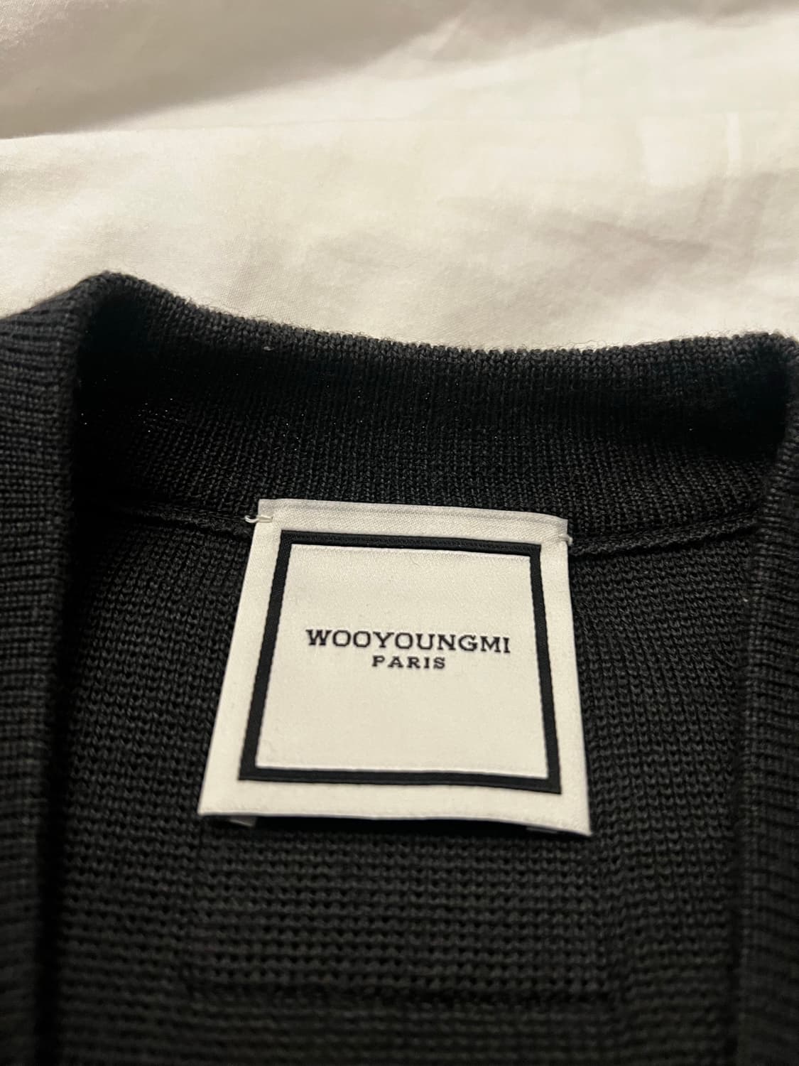 우영미 가죽 패치 가디건 46사이즈 상품이미지4