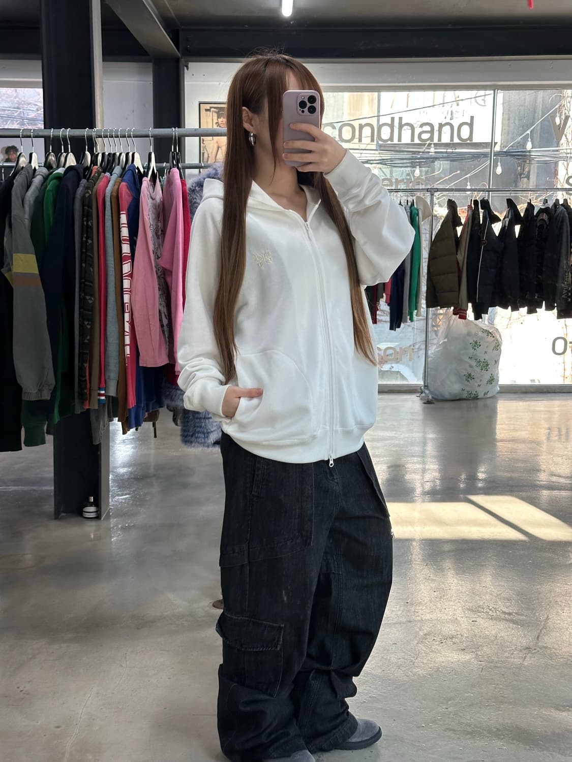 니들스 버터플라이자수 투웨이 후디드 져지 상품이미지2