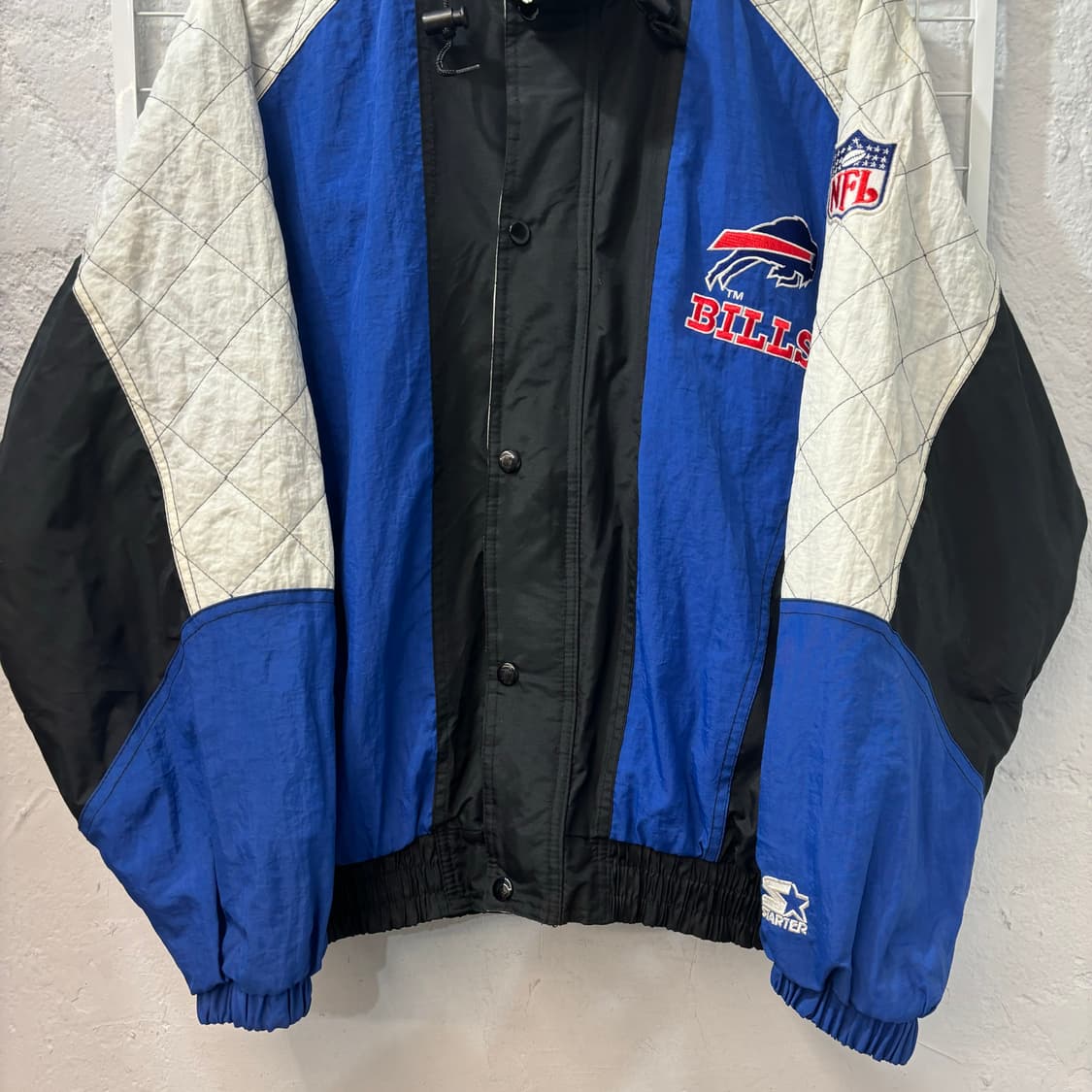 스타터 X NFL 90s 올드스쿨 버팔로 빌스 바람막이 L 상품이미지4