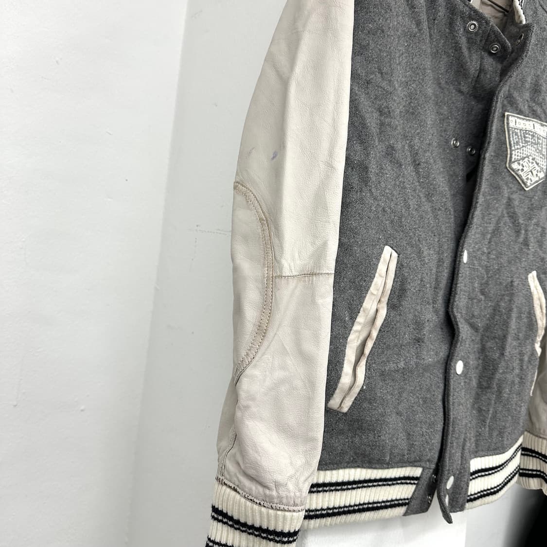Diesel leather varsity jacket 상품이미지5