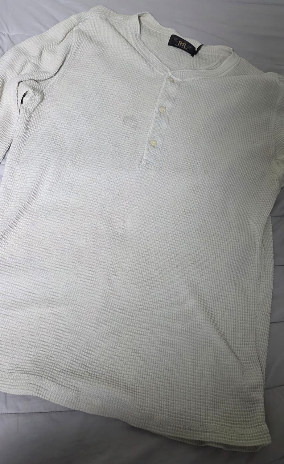 rrl 헨리넥 화이트 xl 상품이미지1