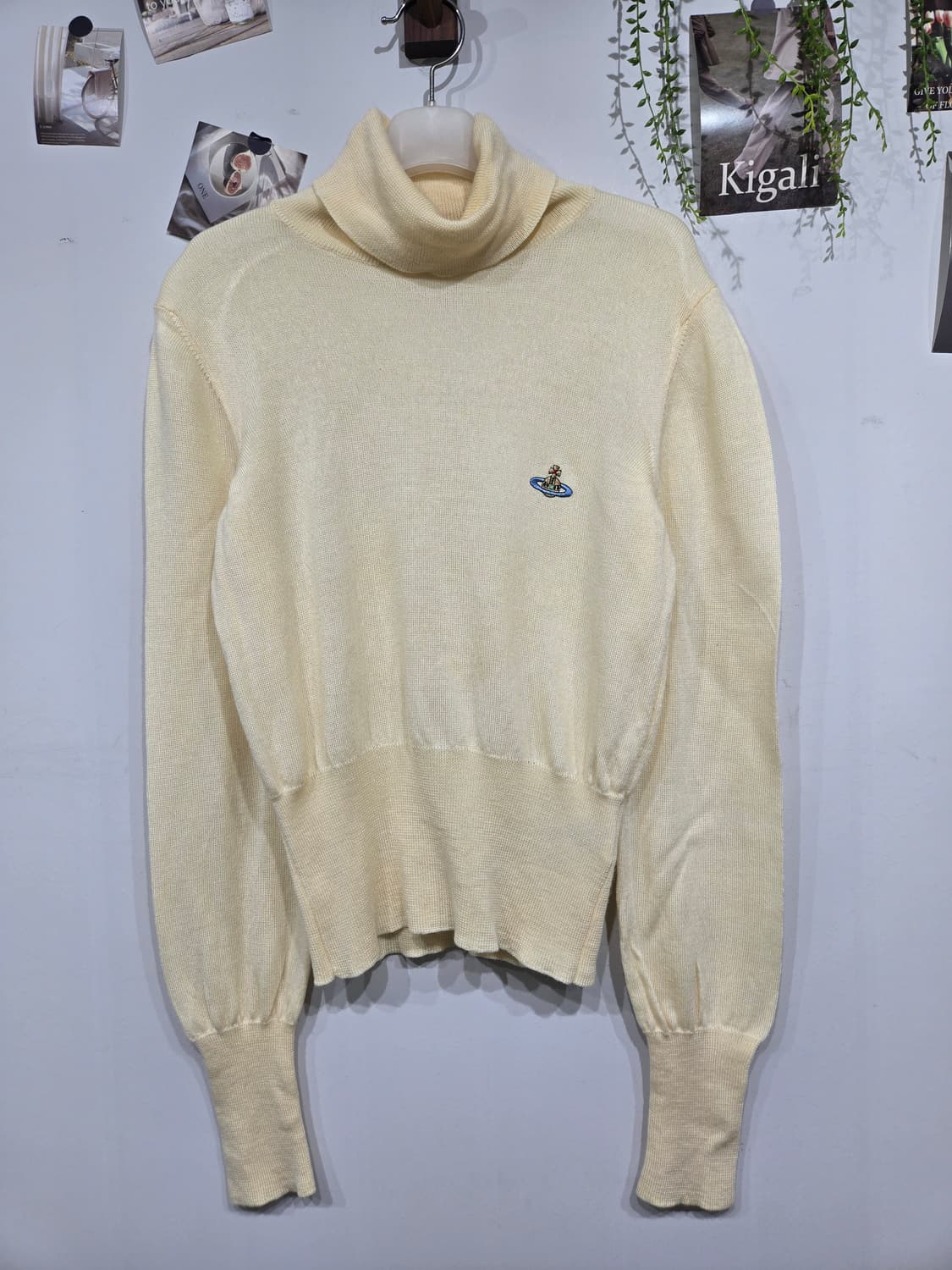 비비안웨스트우드 아이보리 골지 폴라 니트 상품이미지3