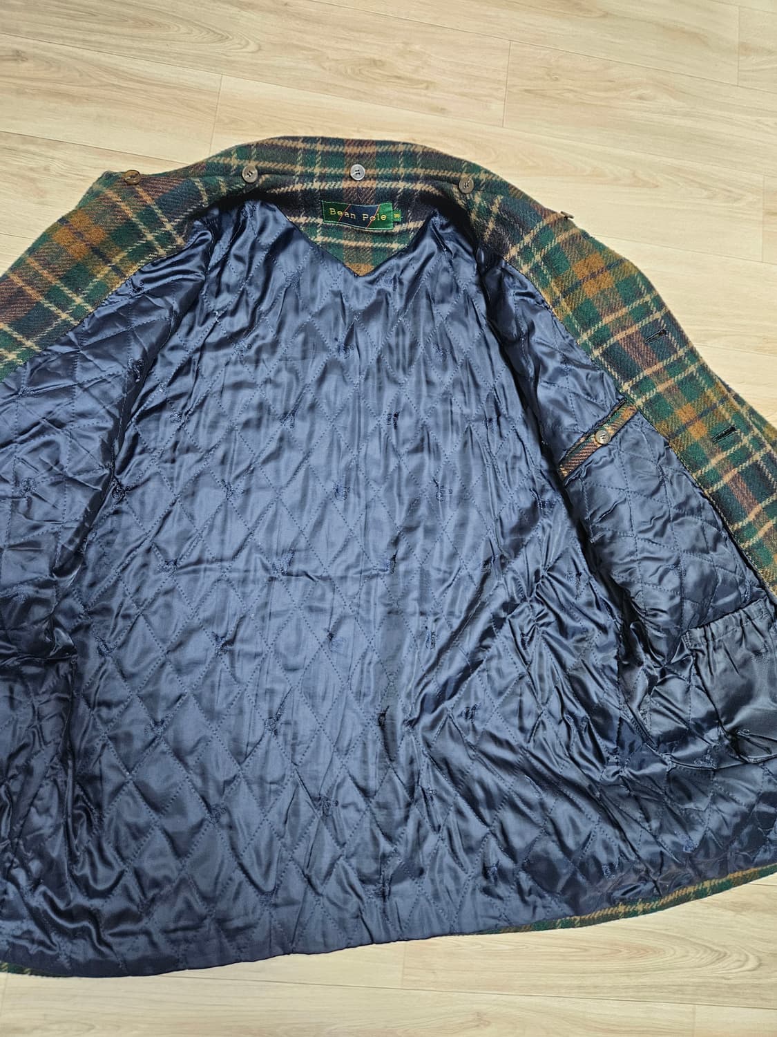 빈폴 울 체크 카코트 올드스쿨 상품이미지3