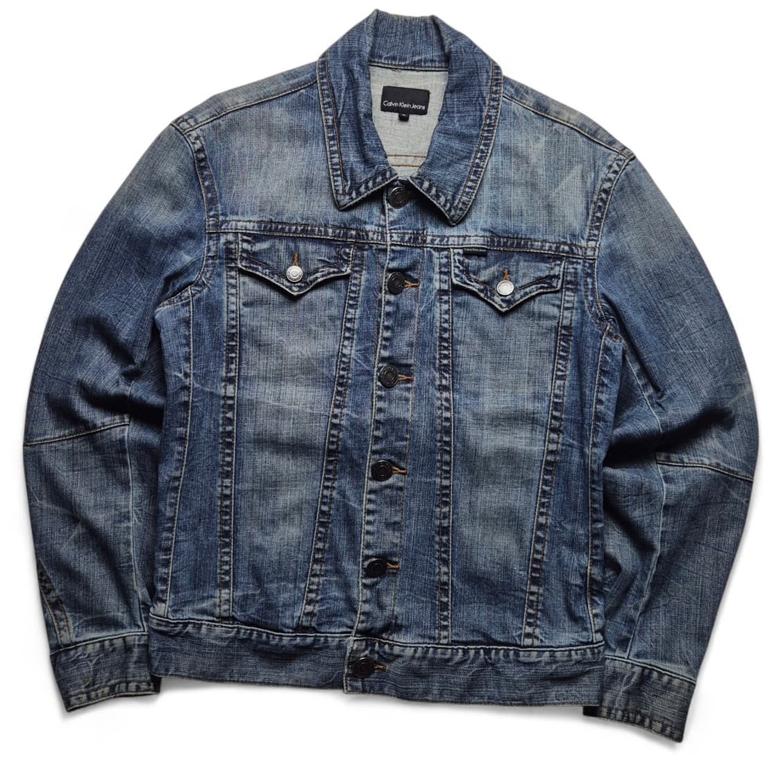 [M] 캘빈클라인 로고 데님자켓 상품이미지2
