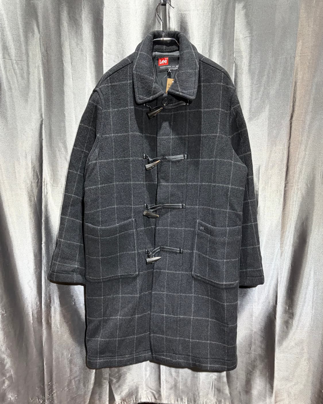 L Lee 리 1889 오리지널 체크패턴 더플코트 상품이미지2