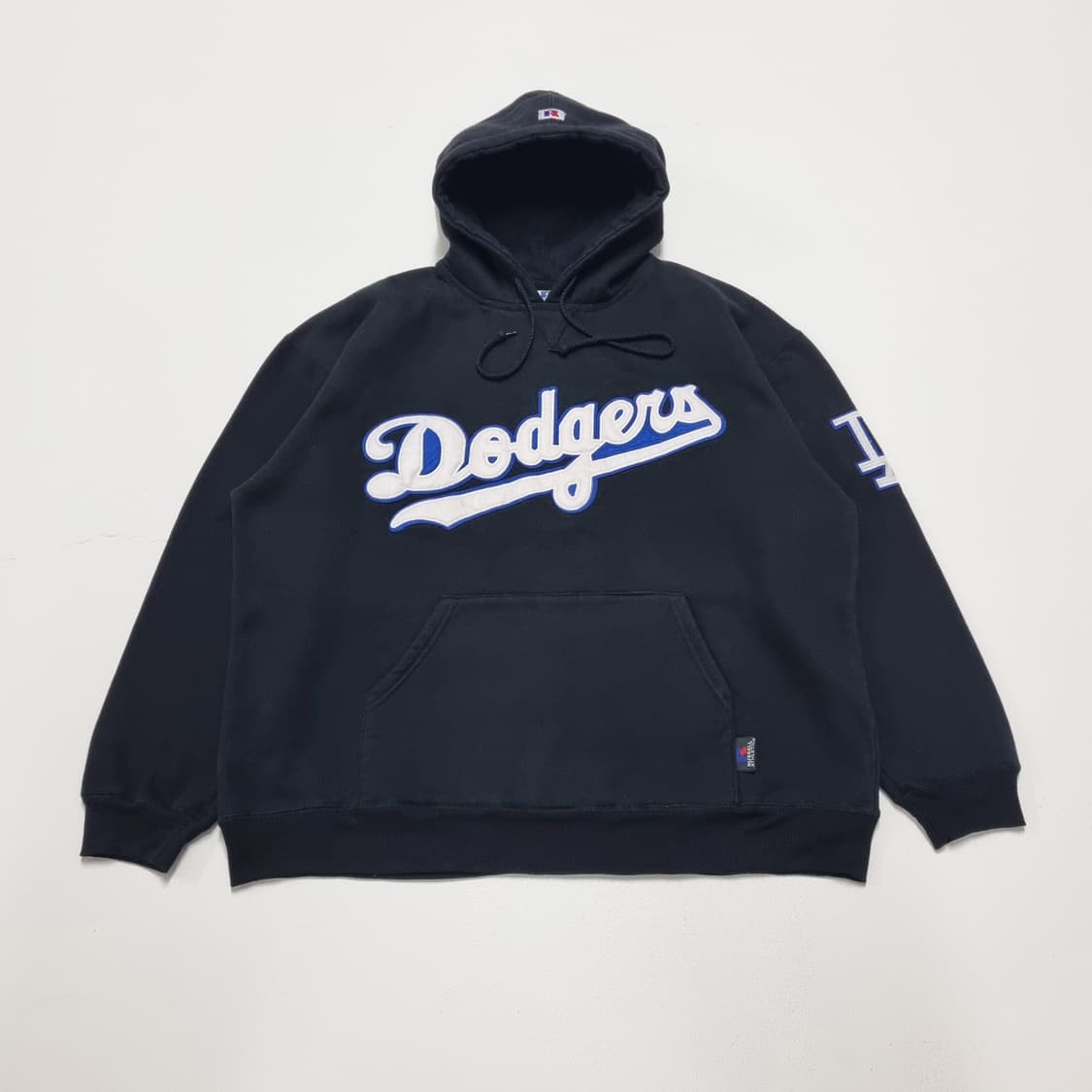 00S 빈티지 RUSSELL LA 다져스 후디 블랙 - XL 상품이미지1