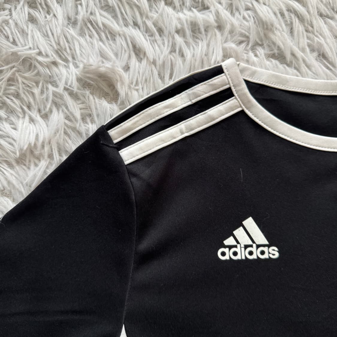 ADIDAS 일본빈티지 기능성 크롭티 아디다스 반팔 기능성반팔 s 38 상품이미지1