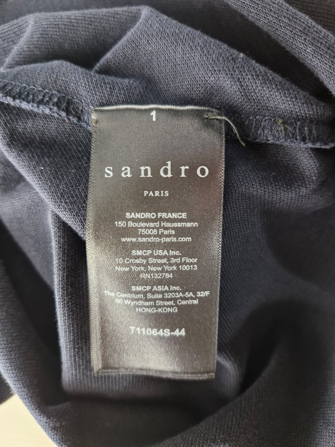 sandro 산드로옴므 반팔 카라티 네이비(1) 상품이미지7