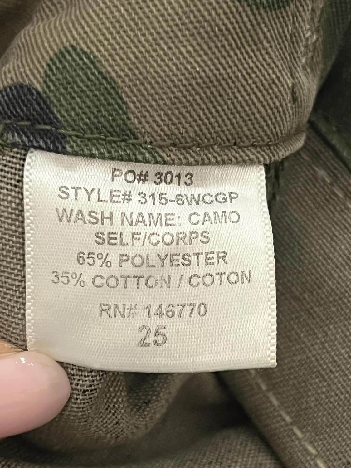 리던 카모플라쥬 팬츠 re/done 상품이미지4