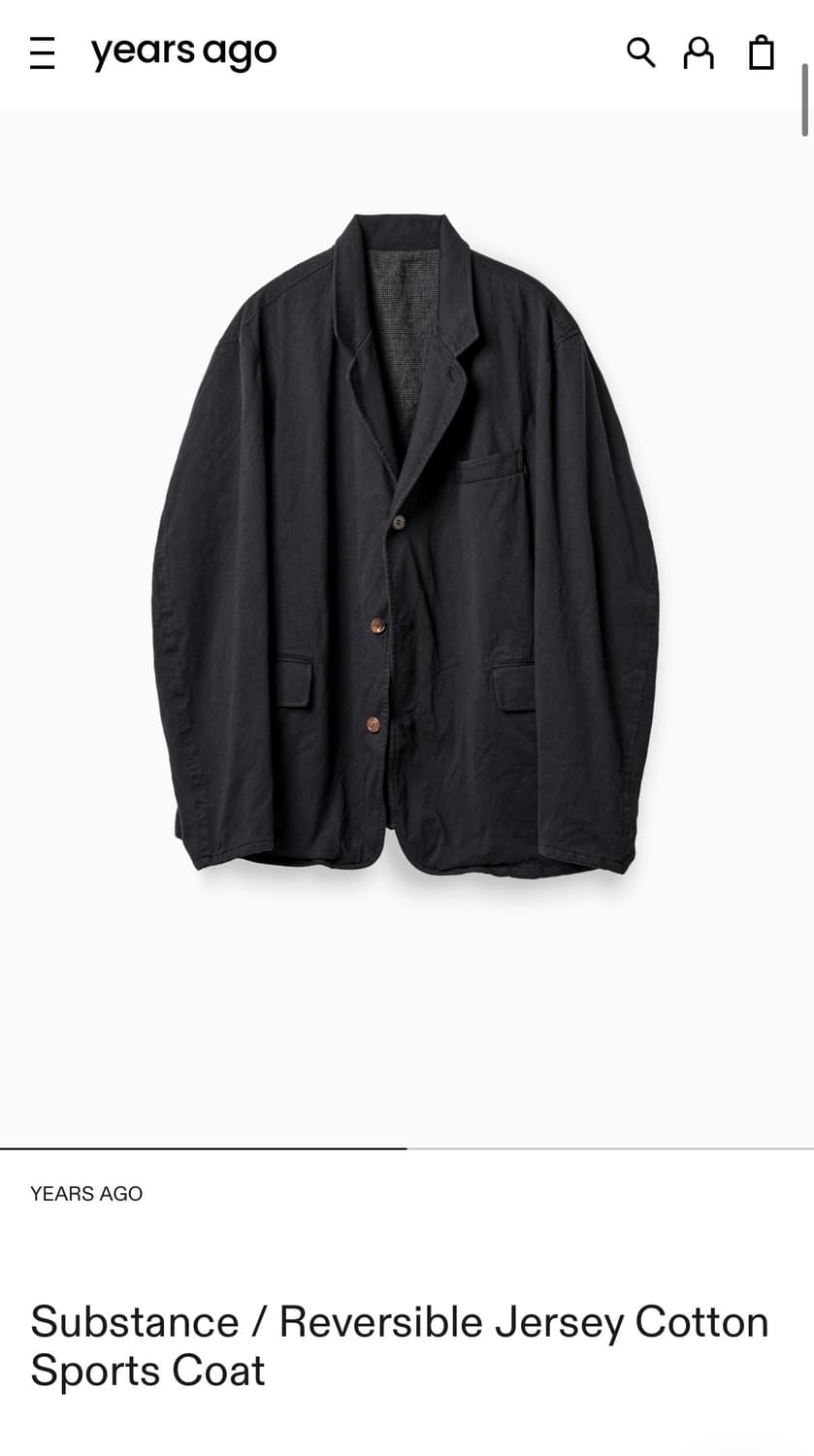 이얼즈어고 리버시블 저지 코튼 스포츠 코트 상품이미지3