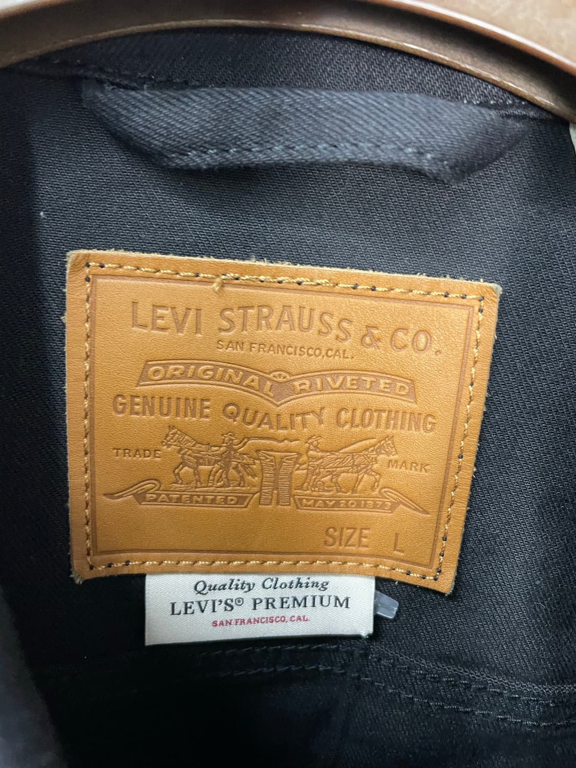 리바이스 블랙 트러커 데님 자켓 H1345 상품이미지5