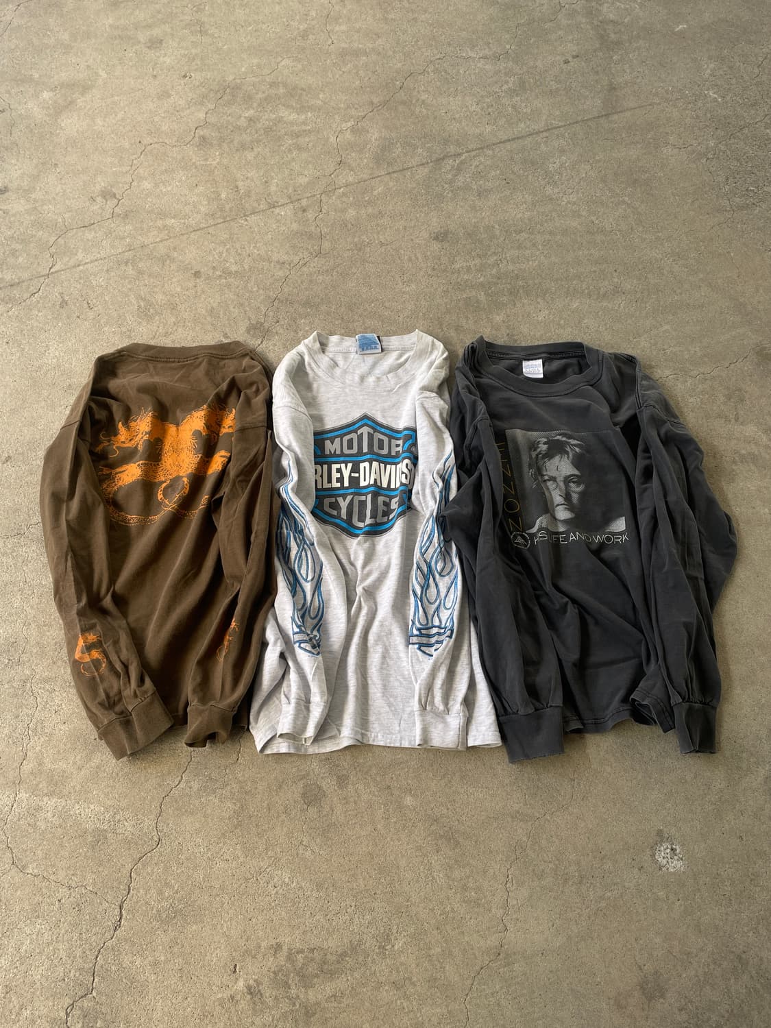 Rare)90s Stussy Vintage Dragon LS 상품이미지1