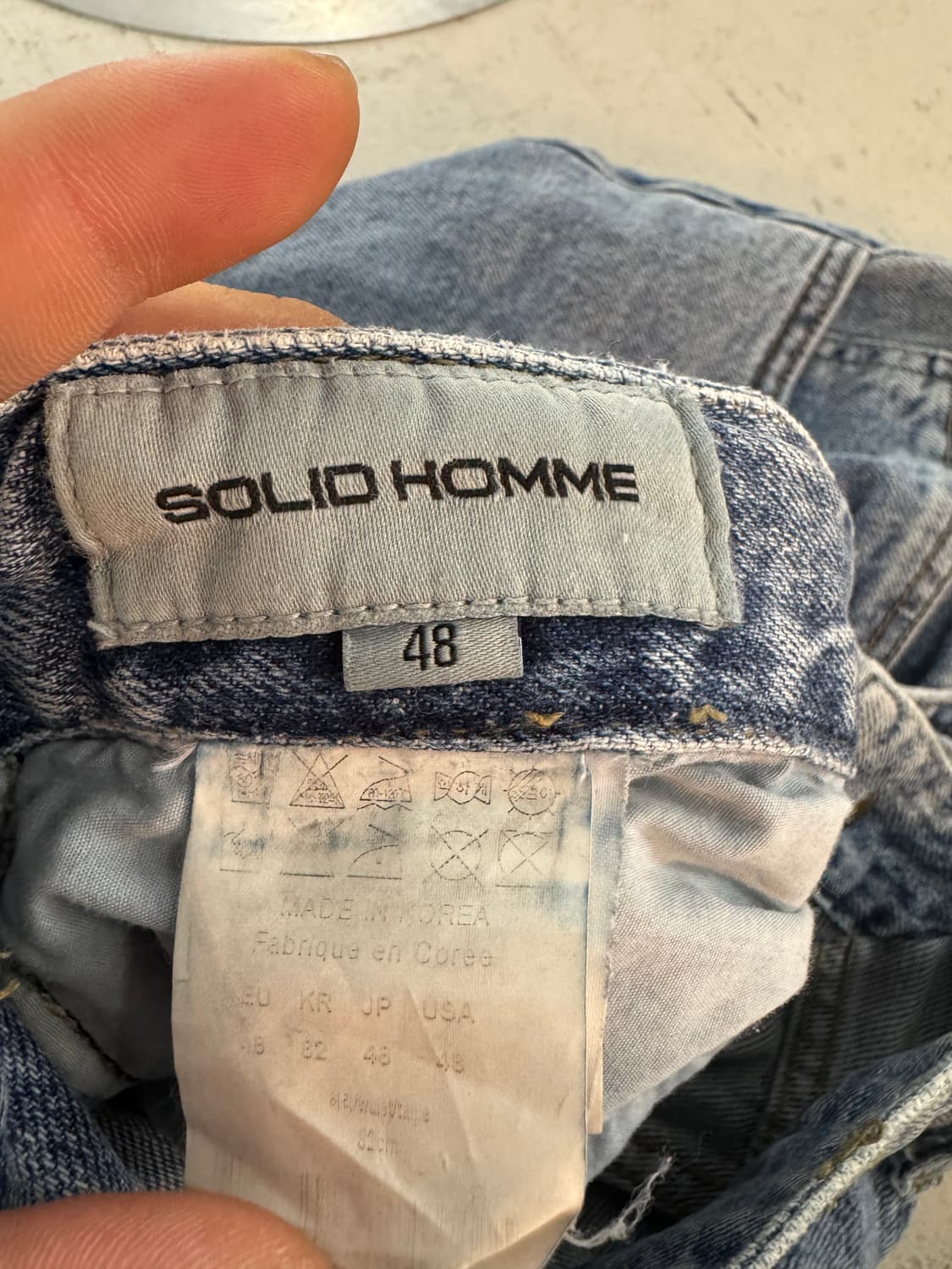 solid homme 청바지 롤업 데님 팬츠 100 상품이미지4