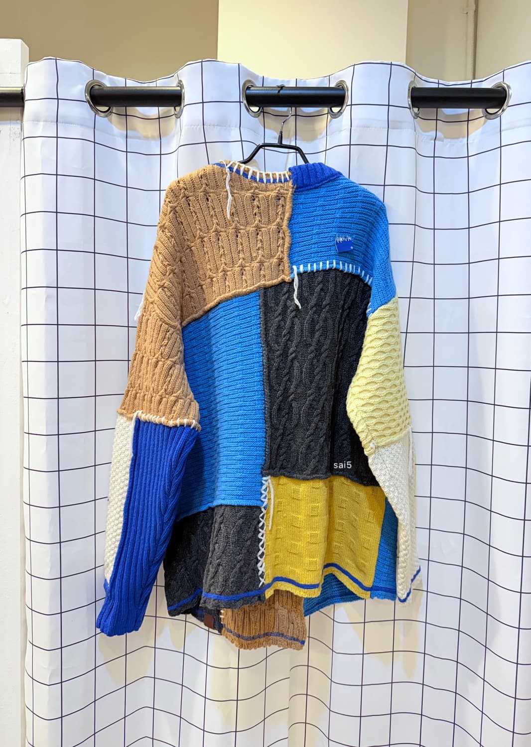 아더에러 x 자라 패치워크 오버사이즈 가디건 상품이미지2