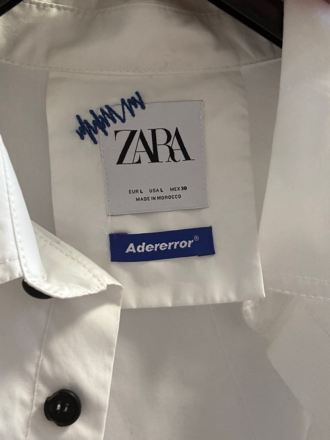 자라 아더에러 셔츠 L (화이트) 상품이미지5