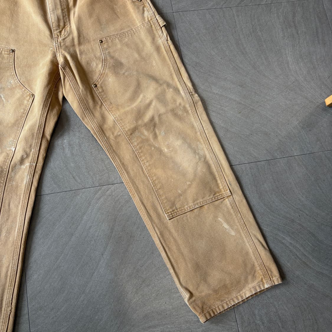 칼하트 브라운 더블니 팬츠 바지 상품이미지4