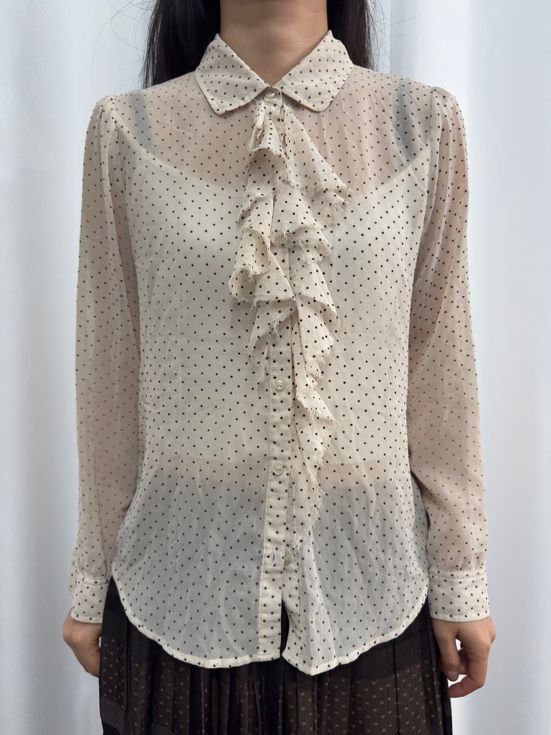 yecca vecca frill dot blouse 상품이미지1