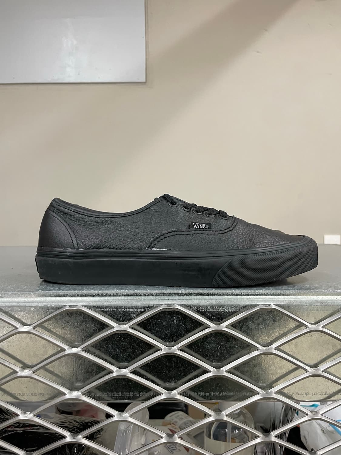 반스 어센틱 레더 블랙 265 상품이미지4