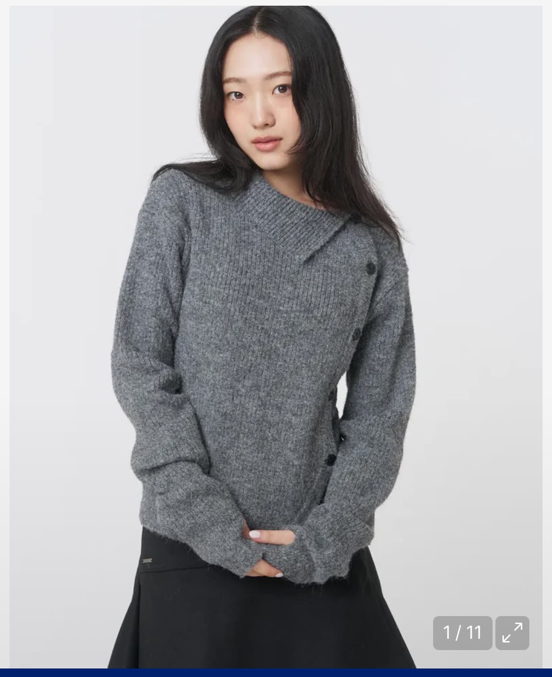 미세키서울 그레이 니트 상품이미지1