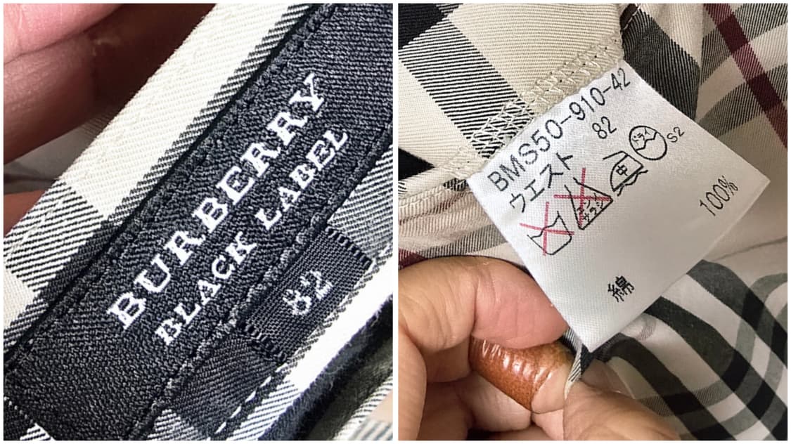 정품  버버리 체크바지 /여30 상품이미지2