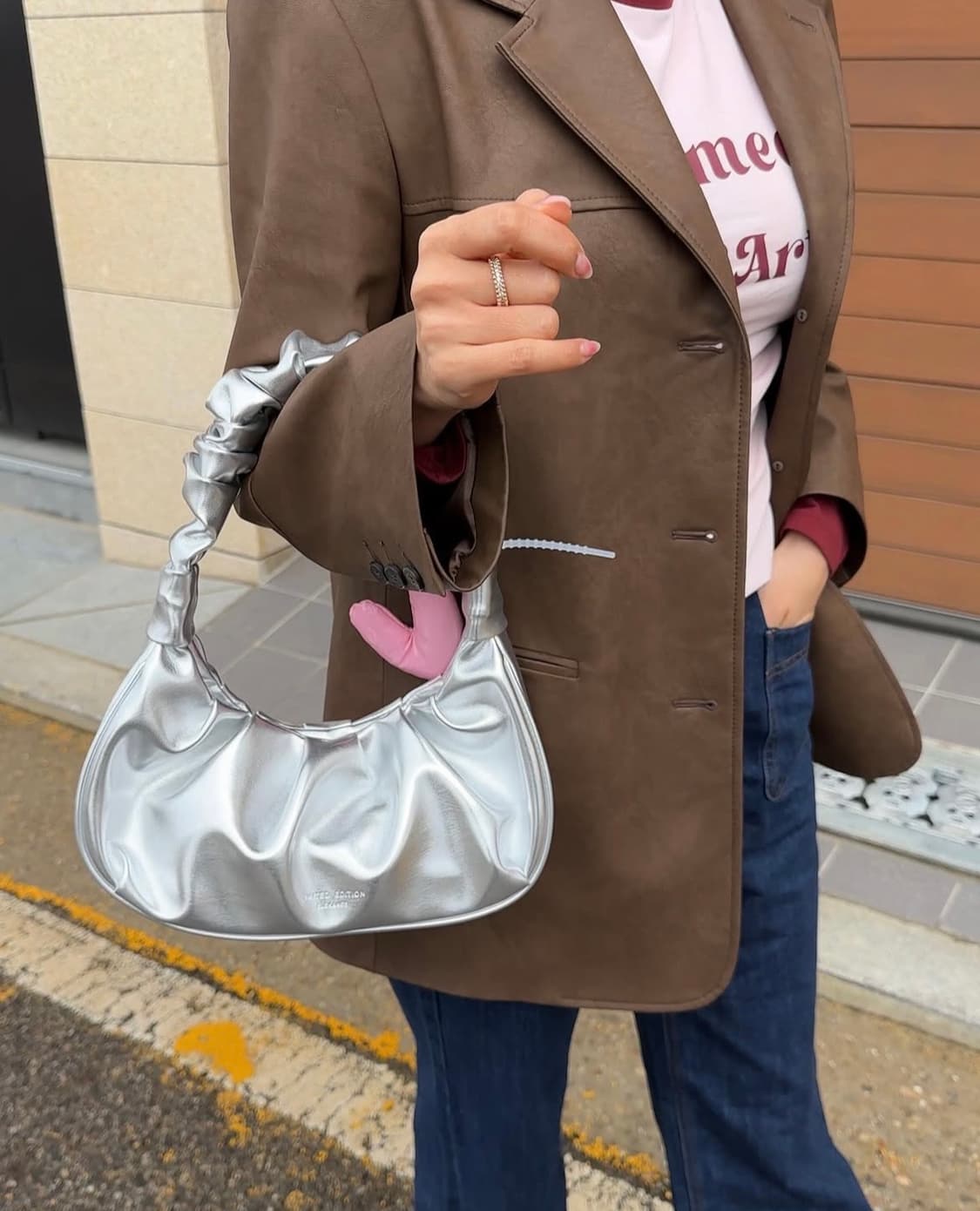 엘레깡스백 엘깡 튤립백 실버 숄더백 토트백 가방  상품이미지7