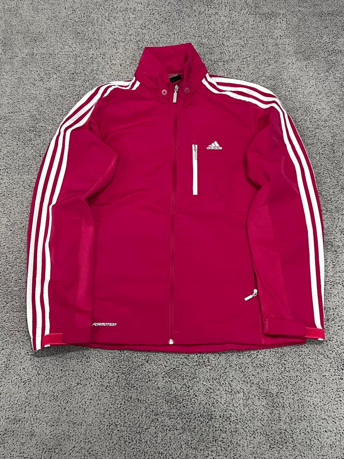 (95) 아디다스 포모션 삼선 바람막이 핑크 상품이미지1