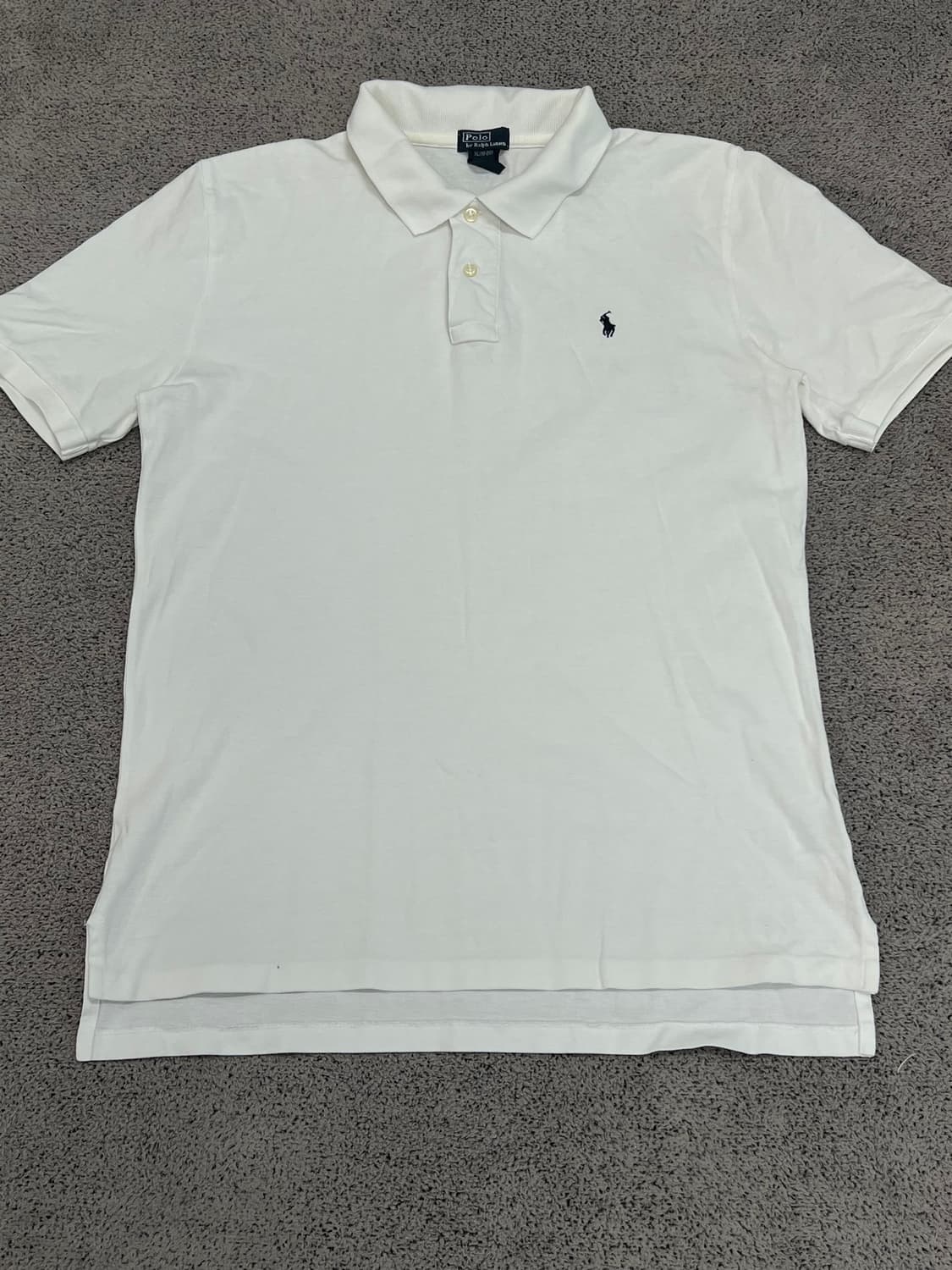 (XL) 폴로 랄프로렌 주니어 PK 카라 티 화이트 상품이미지1