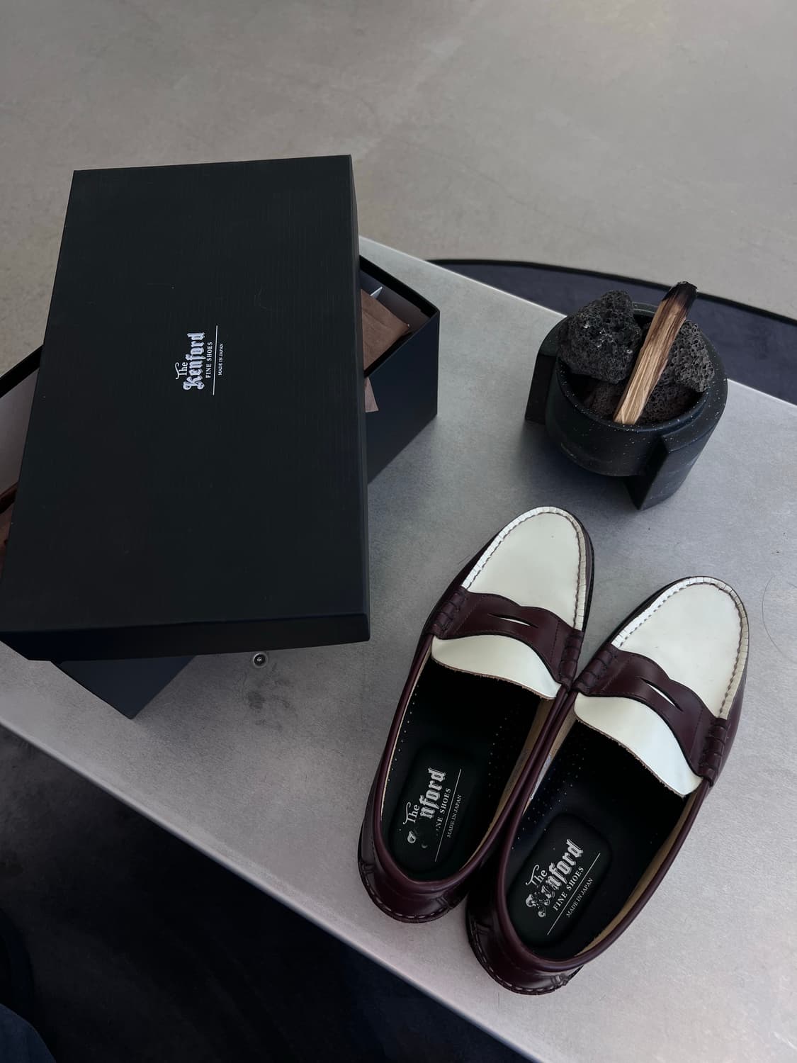 [260] 켄포드 콤비로퍼 다크브라운/화이트  상품이미지1