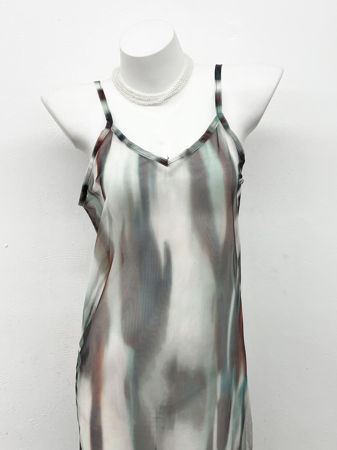 그런지 타이다이 메쉬 레이어드 원피스 상품이미지2