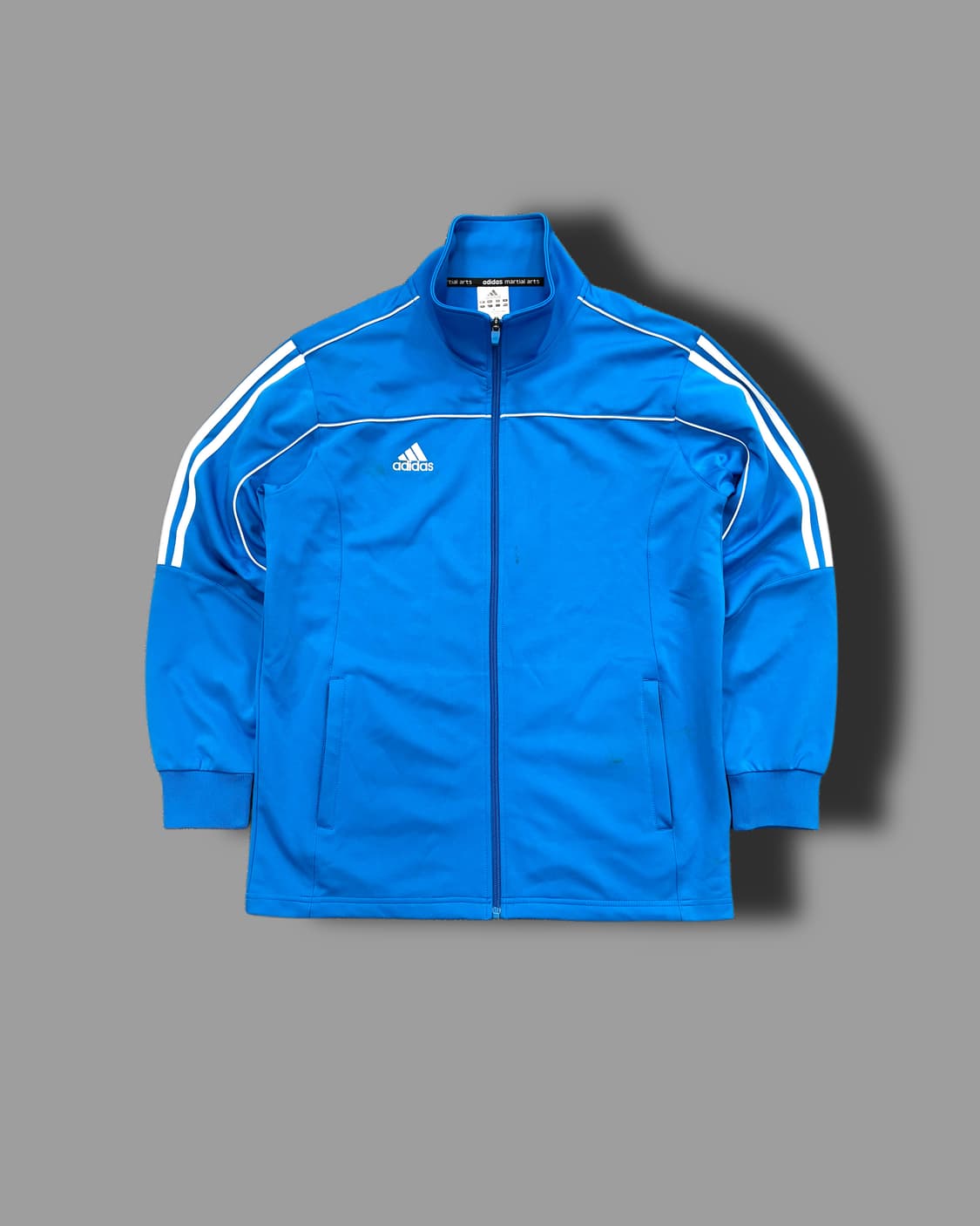 아디다스 블루 삼선 트랙탑 져지 L 상품이미지4