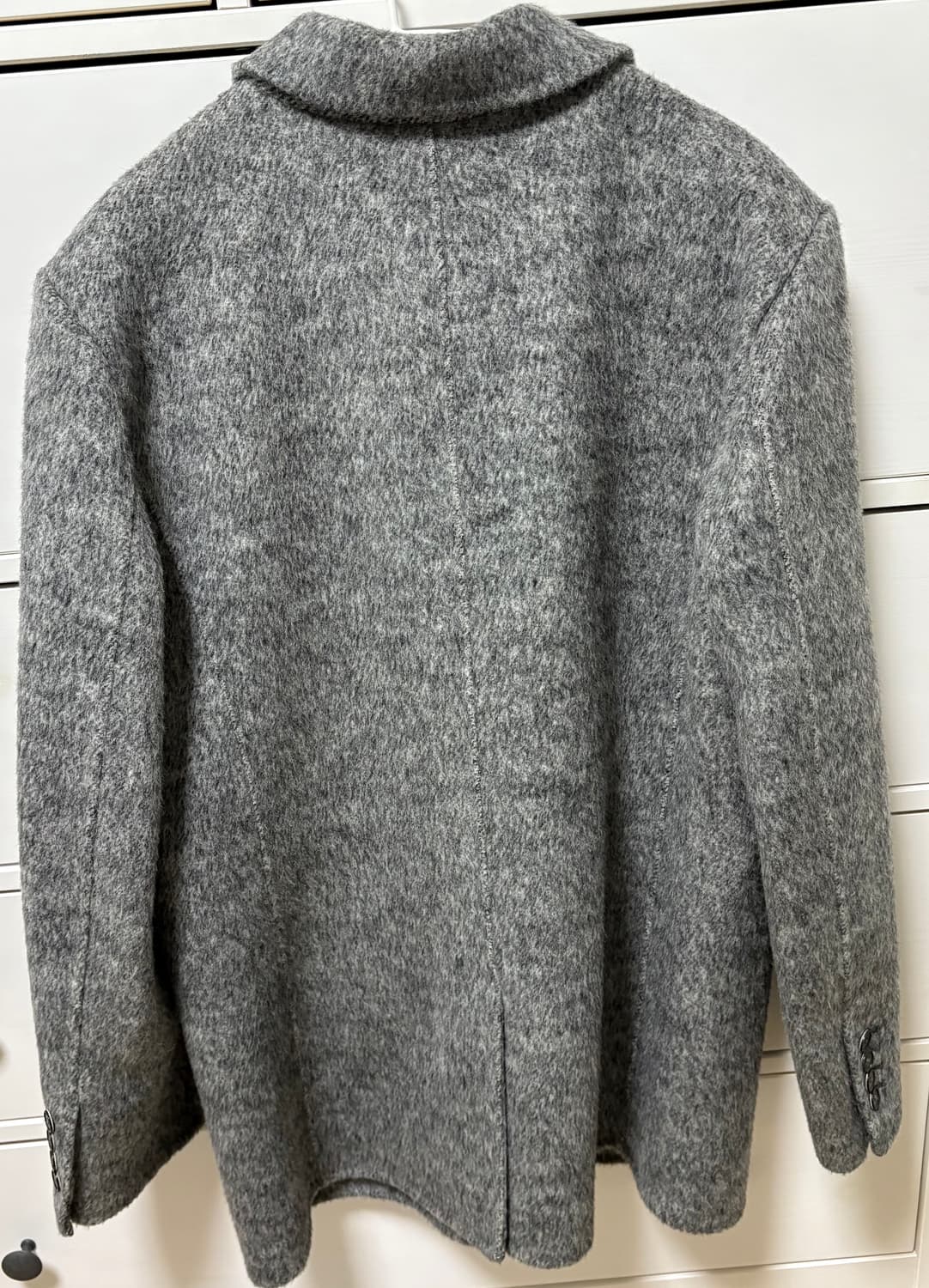 헤더먼트 실크 블렌디드 하프코트 상품이미지4