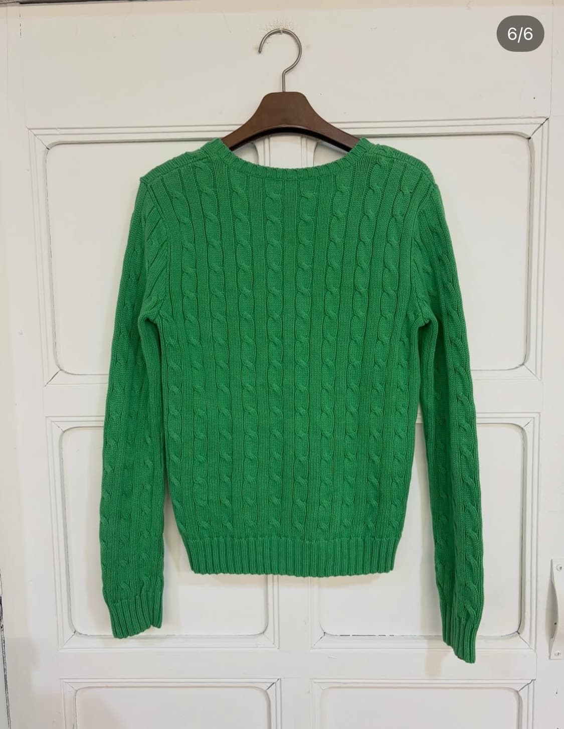 폴로 브이넥 케이블 니트 상품이미지4