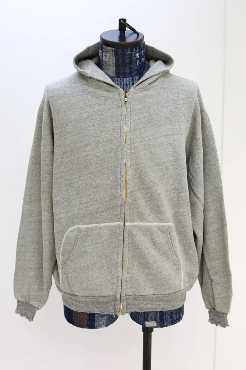 [3]아프레쎄 26ss 빈티지 라이트웨이트 후드집업 그레이 상품이미지2
