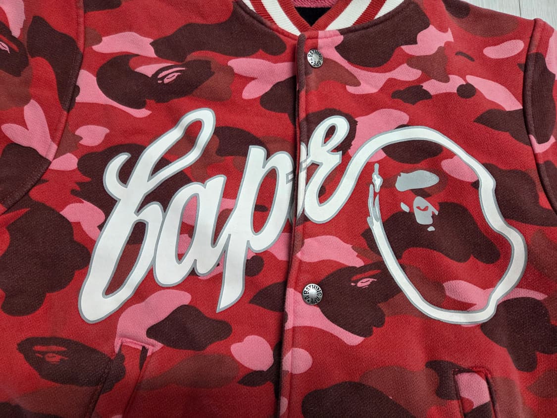 베이프 적계 바시티 자켓 상품이미지2