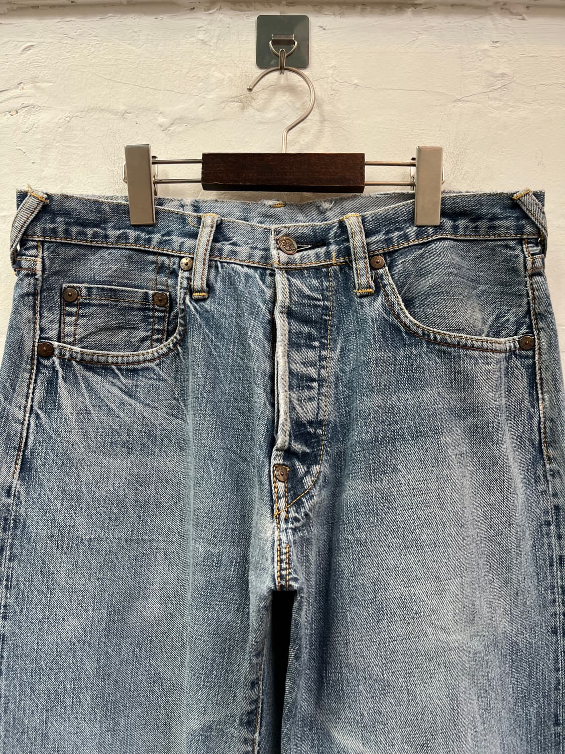 Evisu 에비수 연청 데님팬츠 W32 상품이미지2