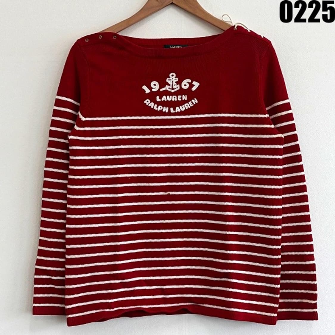 폴로 로렌 스트라이프 니트 M 0225  상품이미지1