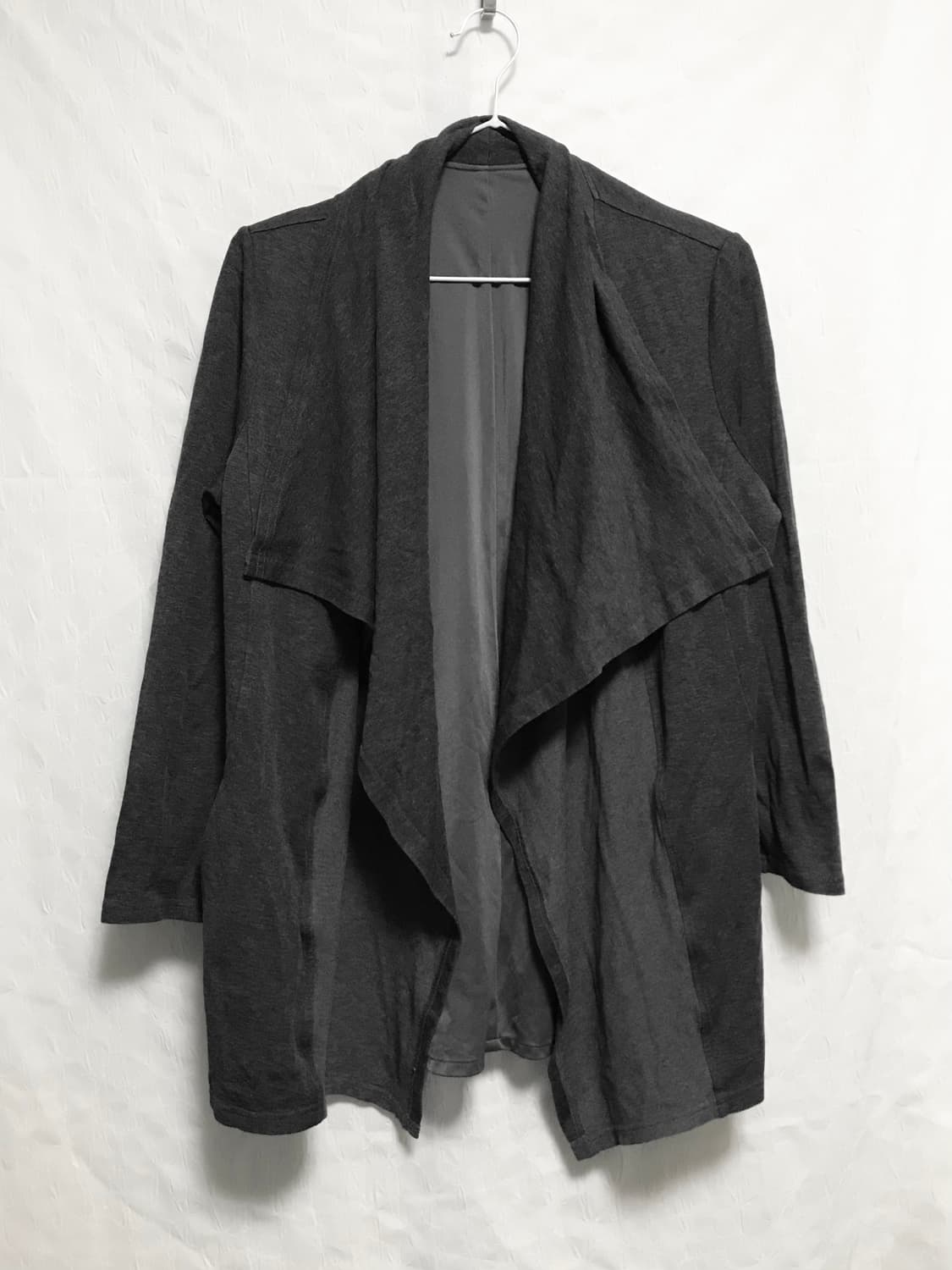 빈티지 vkei 아카이브 빅 카라 배색 오픈 가디건 상품이미지3