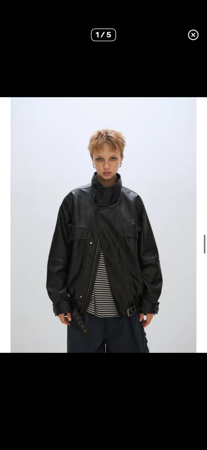 플리즈프로젝트 레더자켓 구해요! 상품이미지1