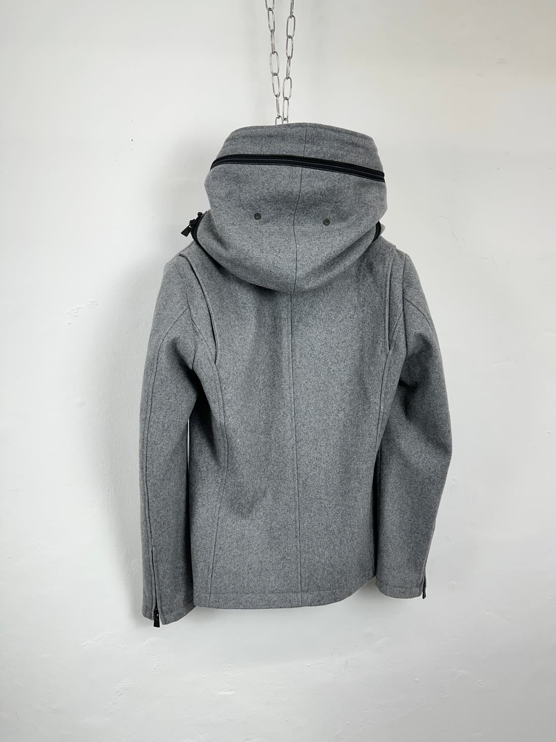 Asymmetric Zip Hooded Jacket 상품이미지5