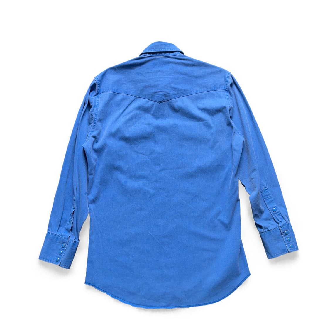 랭글러 Wrangler 솔리드 블루 웨스턴 셔츠 - USA 상품이미지7