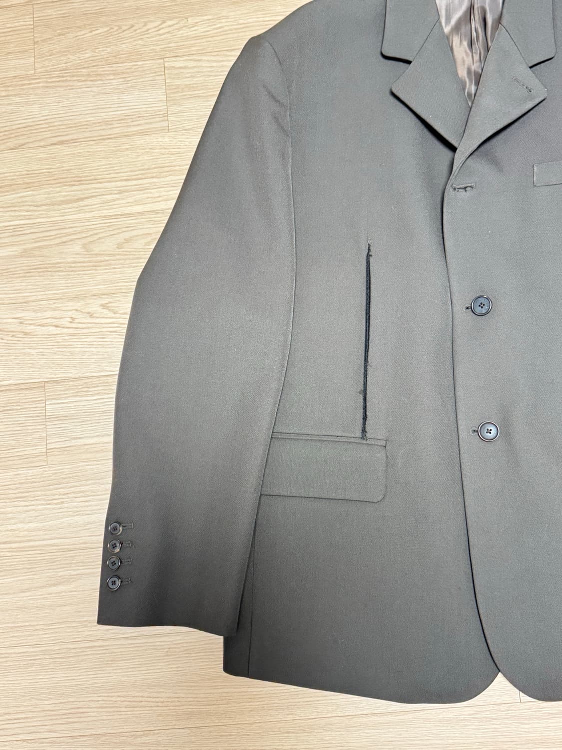 [L] stu 컷오프 블레이저 브라운 상품이미지4