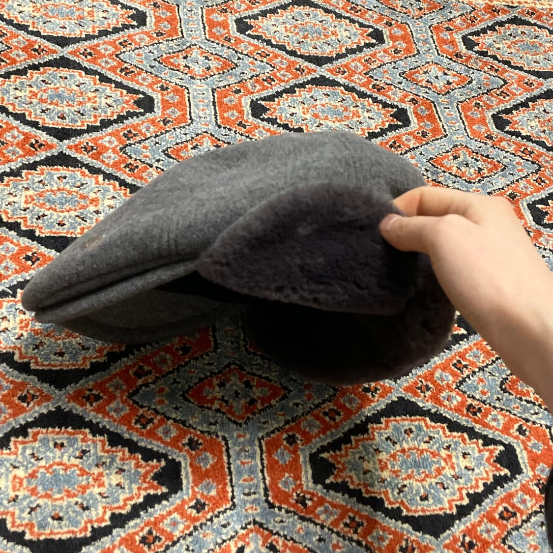 데상트 그레이 귀마개 헌팅캡 FREE 상품이미지4