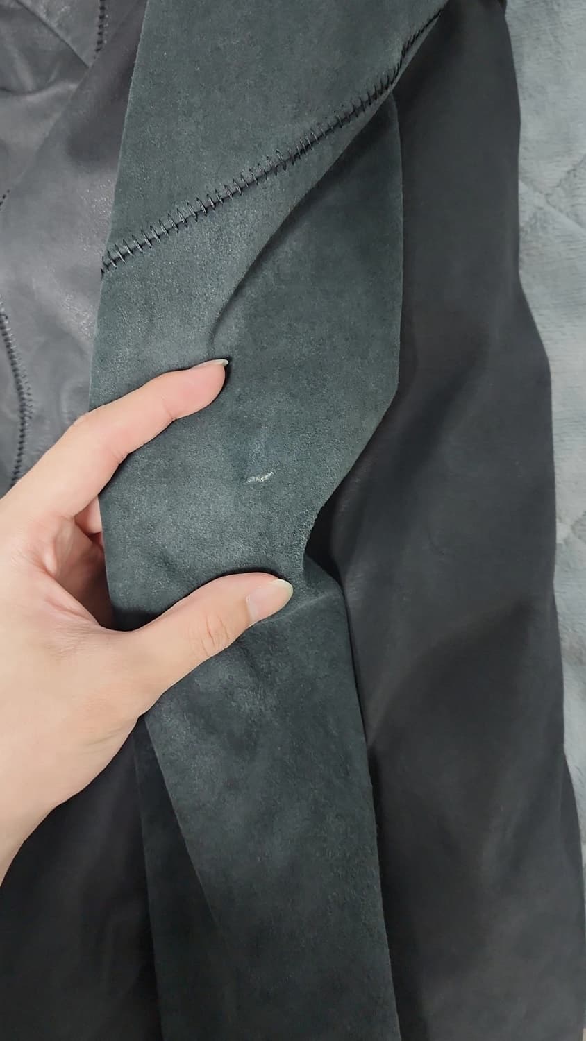 아이작 세럼 송아지 가죽 패딩 상품이미지9